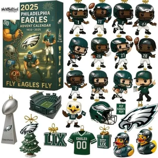 Football Team Inspired 2025 250th Anniversary Advent Calendar 24-Day Gift