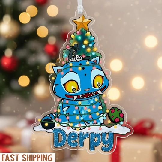 Discover Derpy Kpop Demon Hunter Ornament Christmas Halloween Custom Huntrix Ornament Personalized Decor Ornament With Custom, Gift for Fans