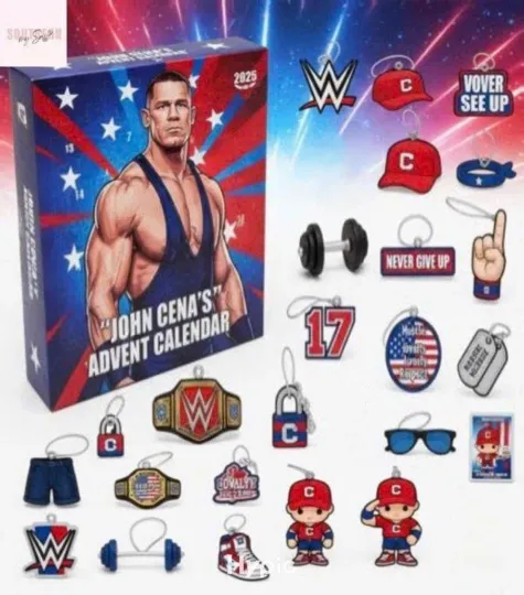 Discover Wrestling Inspired 2025 2D Acrylic Wrestlemania Advent Calendar 24-Day Holiday Gift