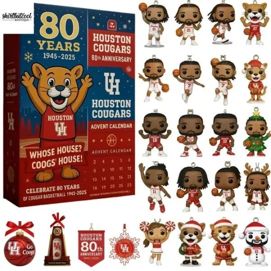 College Basketball Inspired 80th Anniversary 2025 2D Acrylic Advent Calendar Gift