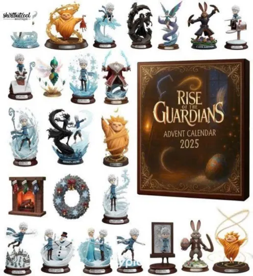 Discover Fantasy Guardians Inspired 2025 2D Acrylic Advent Calendar 24-Day Holiday Countdown Gift