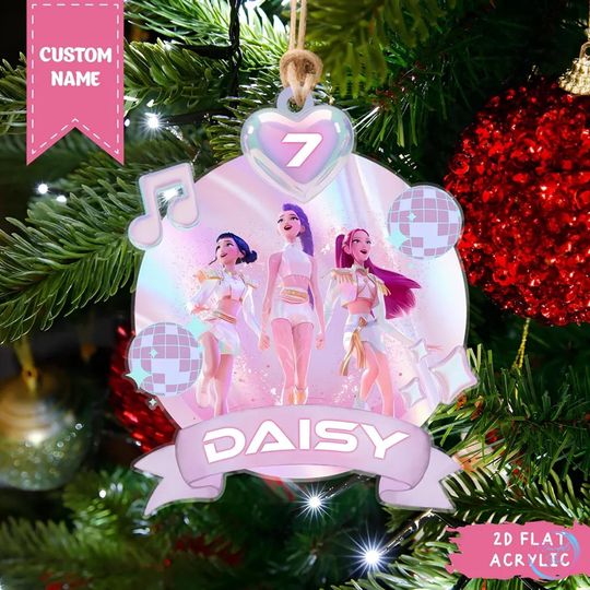 Discover Personalized Name KPOP Acrylic Ornament,Custom Huntrix Demon Hunters Keepsake