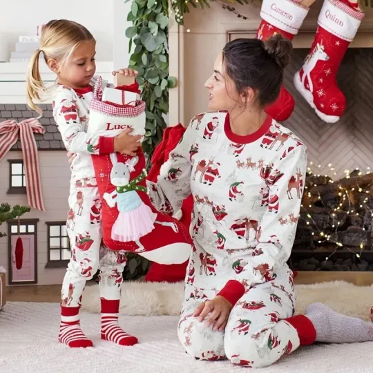 Discover Christmas Matching Family Pajama Sets for Men Women Kids Baby