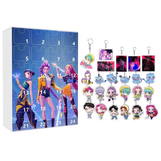 Kpop Demon Hunters Advent Calendar 2025 Animated Movie Figure 2D