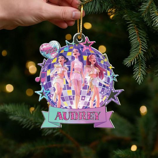 Personalized Huntrix Christmas Acrylic Ornament,Kpop Demon Hunter Ornament