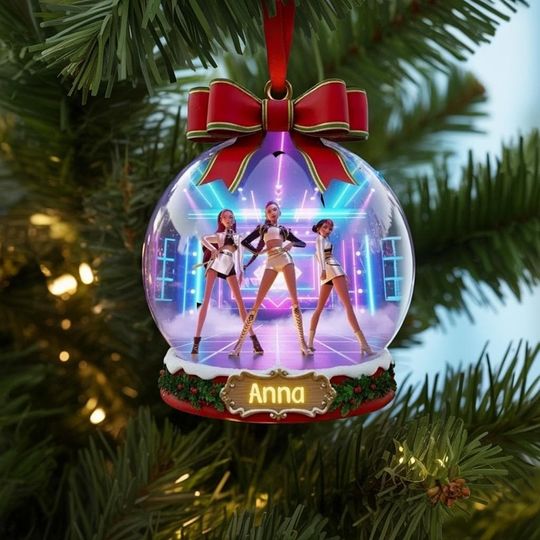 Discover Personalized Name Huntrix Ornament, KPOP Christmas Keepsake, Huntrix Ornament