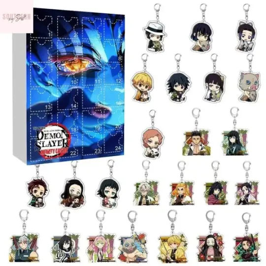 Discover HOT!!Anime Demon Hunter Advent Calendar 2025 Fan Art Merch Gift Set Christmas