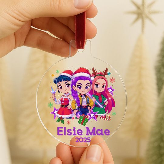 Discover Personalized KPOP Ornament 2025, KPOP Christmas Keepsake, Demon Hunters Ornament