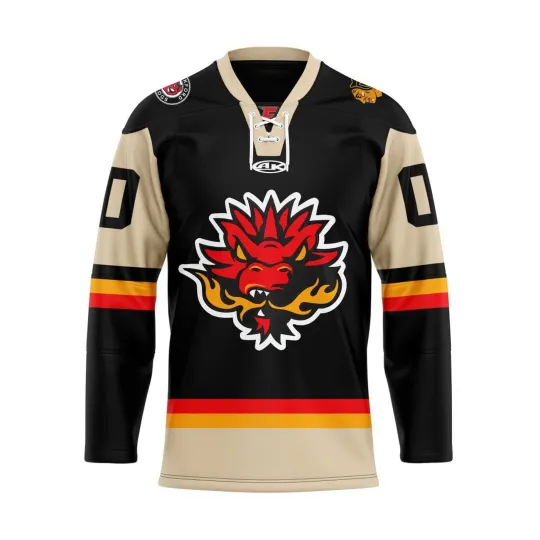 Discover Personalized Indy Fuel 2025/26 Black Lace Hockey Shirt Men's Fan Gear Xmas Gift