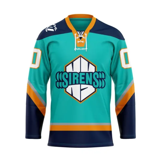 Discover Personalized New York Sirens 2025/26 Home Lace Hockey Shirt Men's Fan Gear Gift