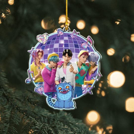 Discover Personalized Demon Hunters SAJA BOYS Ornament, Christmas Ornament, Boy Band Ornament
