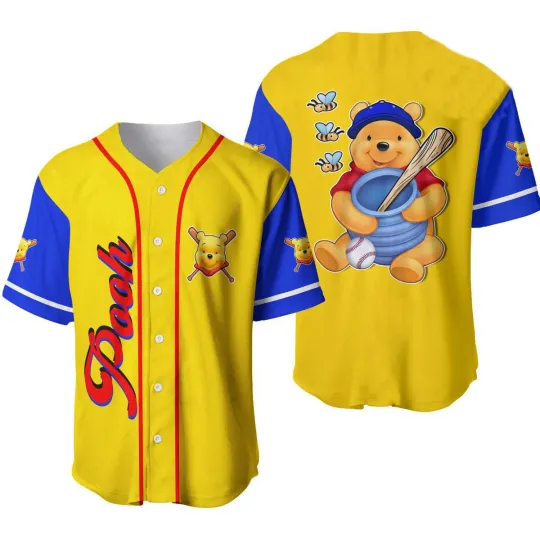 Discover Winnie The Pooh Lovers Baseball Jersey Shirt