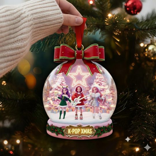 Discover Personalized Huntrix Christmas Ornament, Mira Rumi Zoey KPDH Ornament