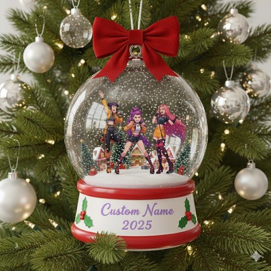 Personalized Name Huntrix Ornament, KPOP Christmas Keepsake, Huntrix Ornament