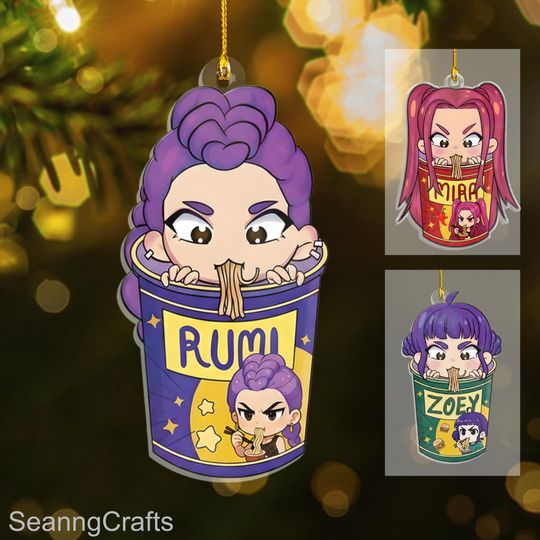 Discover Kpop Idol Acrylic Ornament, Fantasy Girl Group Christmas Keepsake