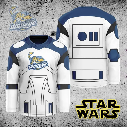 Discover Personalized Toledo Walleye X Star Wa.rs Hockey Shirt Men's Fan Gear Xmas Gift