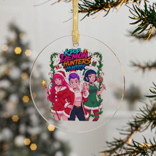 Discover Kpop Demon Hunter Acrylic Ornament - Unique Christmas Tree Decoration, Fan Art Gift,
