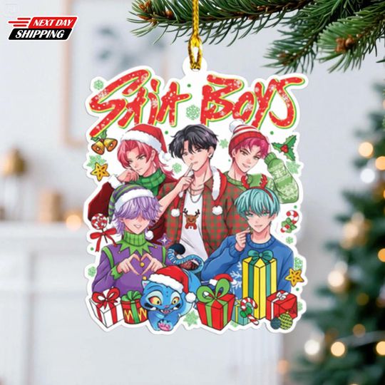 Discover KPOP Christmas Keepsake, Huntrix Ornament, Saja Boys Ornament, Demon Hunters Custom Ornament for Him for Her