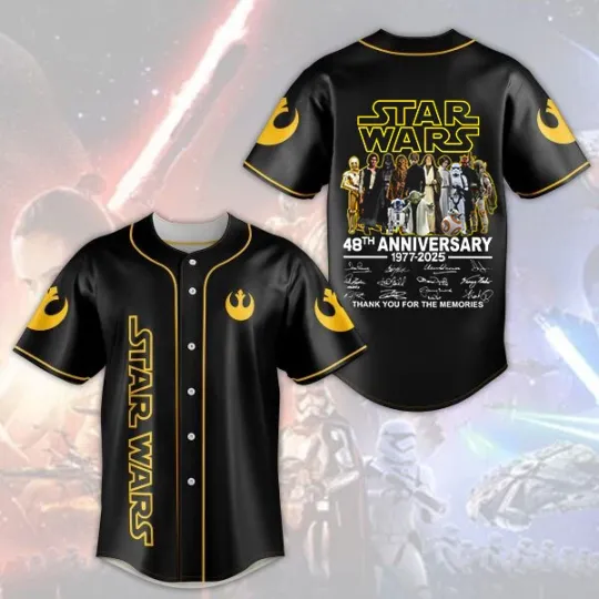 Star Wars 48th Anniversary Thank You Baseball Jersey Shirt