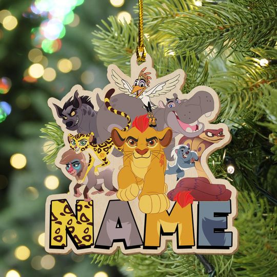 Personalized The Lion Guard Hologram Ornament, The Lion King Ornament