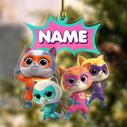 Discover Personalized SuperKitties Cutout Ornament/SuperKitties Christmas Ornament/Disney SuperKitties Ornament/SuperKitties 2023 Ornament OGVK19