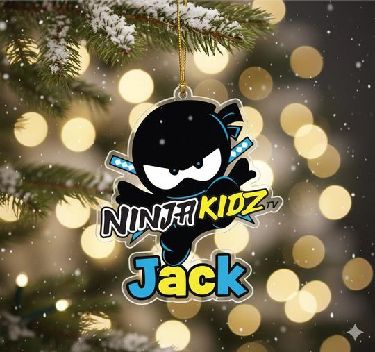 Discover Personalized Ninja Kidz Ornament/Ninja Kidz Christmas Ornament/Baby Girl Ninja Kidz Christmas Ornament/Ninja Kidz Ornament OLIN455