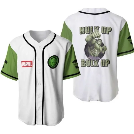 Hulk Up Bulk Up Never Too Old For The Incredible Hulk Baseball Jersey Shirt