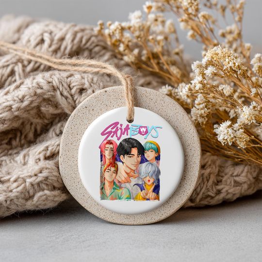 Discover Personalized Name KPOP Ornament: Custom Huntrix Demon Hunters Keepsake, Mira Rumi Zoey Ceramic Ornament For Her, Printed 2 Sides