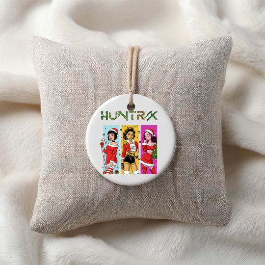 Discover Personalized Name KPOP Ornament, Christmas Keepsake, Huntrix Demon Hunters Custom Ornament for Her, Printed 2 Sides