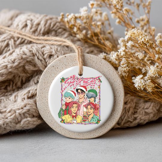 Personalized KPOP Huntrix Ornament, Custom Kpop Demon Hunter Christmas Gift, Decor for Lover Fans, Printed 2 Sides