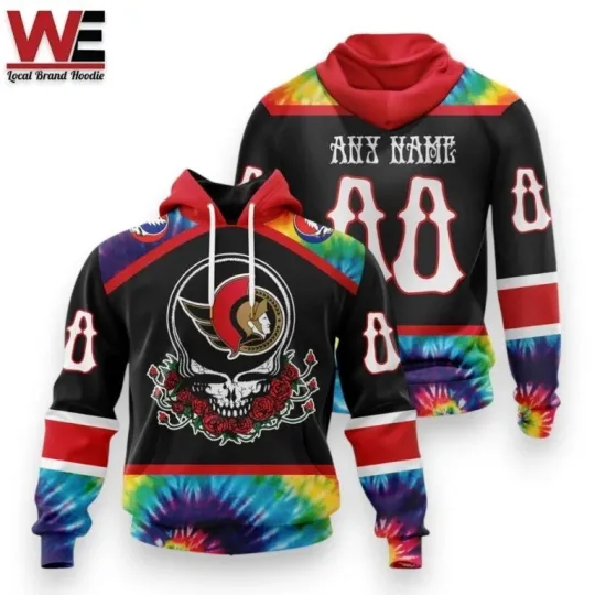 Ottawa Senators Ice Hockey Grateful Dead All Over Print 3D Hoodie