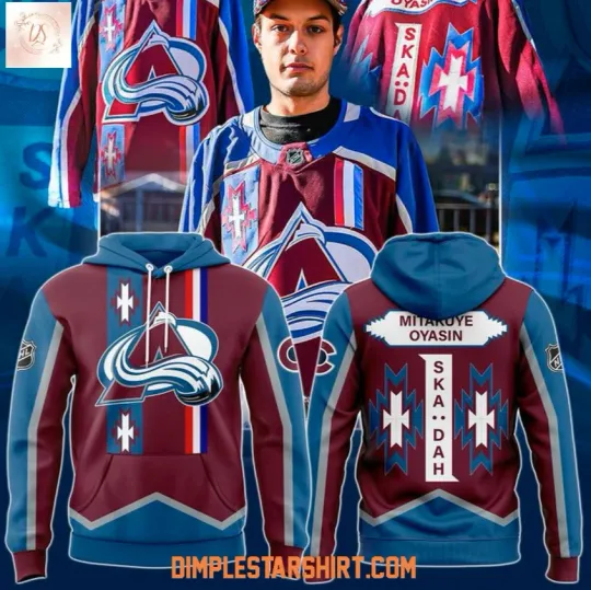 Discover Colorado 1Avalanche Native American Heritage Month 2025 3D Hoodie