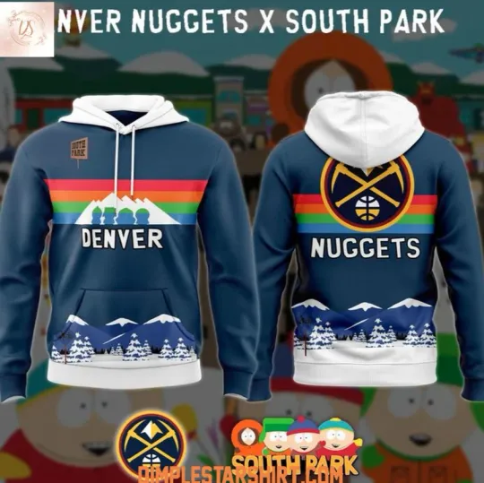 Discover Denver Nugget x South Park 2025 3D Hoodie