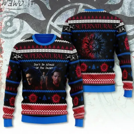 Supernatural Ugly Sweater - Full Size Christmas Gift for Family