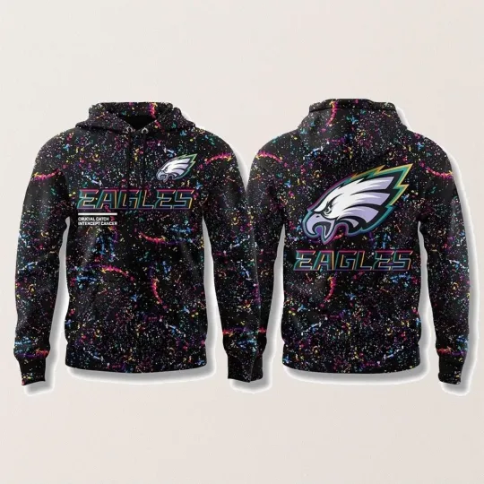 Discover Eag les Crucial Catch 2025 3D Hoodie