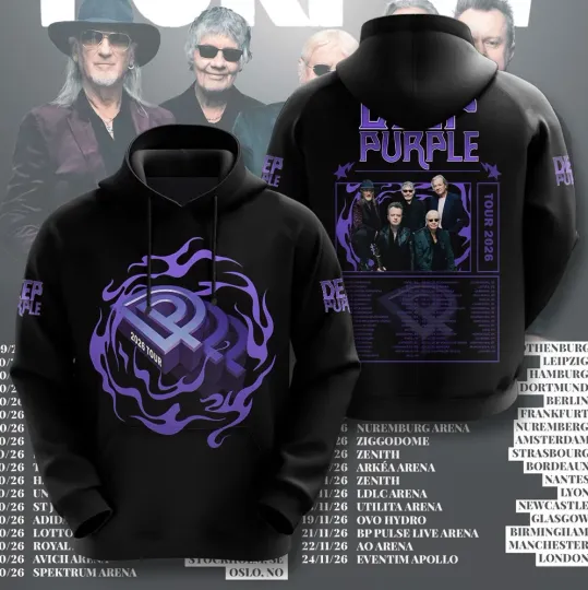 Deep Purple Tour 2026 3D Hoodie