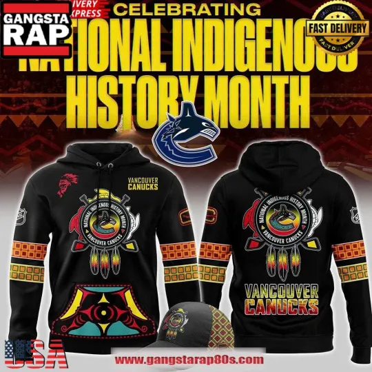 Custom Vancouver Canuck 2025 National Indigenous History 3D Hoodie