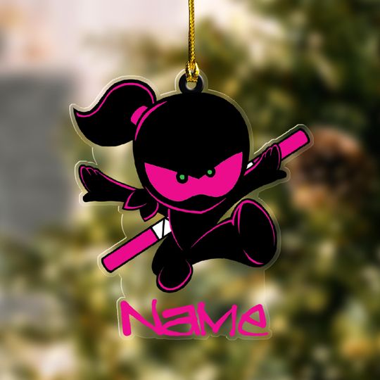 Discover Personalized Ninja Kidz Ornament/Ninja Kidz Christmas Ornament/Baby Girl Ninja Kidz Christmas Ornament/Ninja Kidz Ornament OGVM42