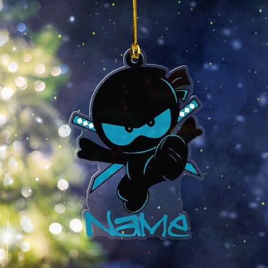 Discover Personalized Ninja Kidz Ornament/Ninja Kidz Christmas Ornament/Baby Girl Ninja Kidz Christmas Ornament/Ninja Kidz Ornament OGVM42