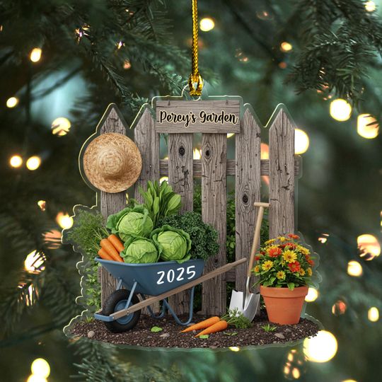 Discover Gardening Ornament, Custom Garden Wooden Ornament,Garden Ornament, ift For Gardener, Horticulture Xmas Ornament, Gardening Lover Gift UN5B18