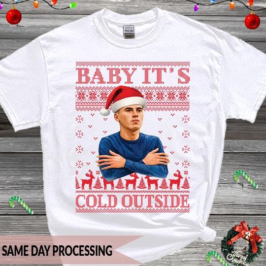 Discover Funny Chelsea T-Shirt, Baby It's Cold Outside Cole Palmer Football Tee, Premier League Football Fan Gift