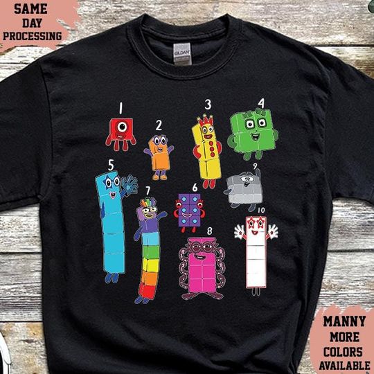 Discover World Math's Day T Shirt, Number Themed Shirt, Number blocks Shirt, Mathematics Fun Educational tee, School Party tee, Cute Kids Shirt, 5510