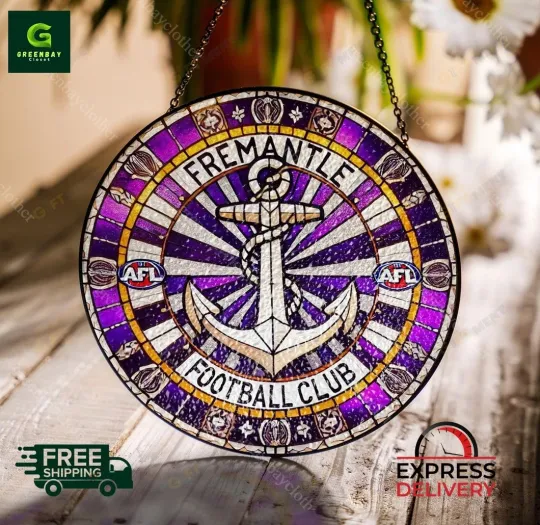 Discover Fremantle Suncatcher Stained Glass Window Hanging Decor