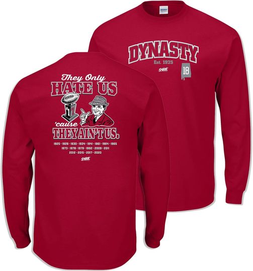 Crimson 3D Long Sleeve Shirt Football Fans Dynasty Lives Here