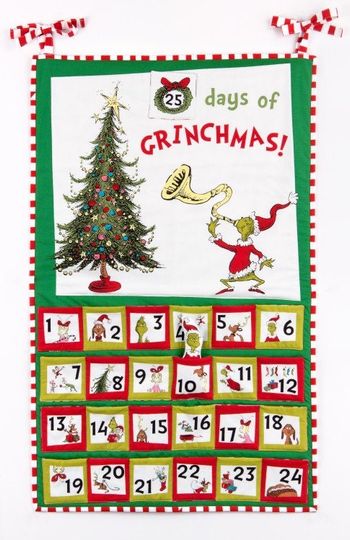 Seuss Geisel The funny character Fabric Advent Calendar