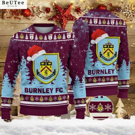 Discover EPL Burnley FC Merry Christmas Ugly Christmas Sweater