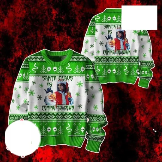 Discover Alice Cooper Ugly Christmas Sweater Santa Claus XMAS IS COMING