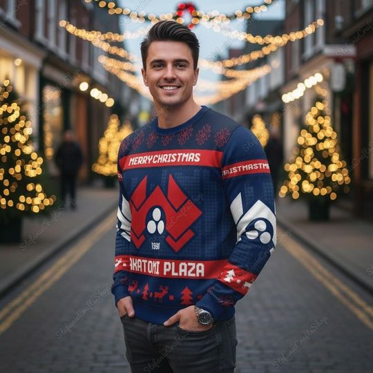 Discover Nakatomi Plaza Ugly Christmas Sweater, Christmas party 1988 Sweatshirt, Festive Xmas Sweater For Men Women Kids, Christmas 2025 Gift