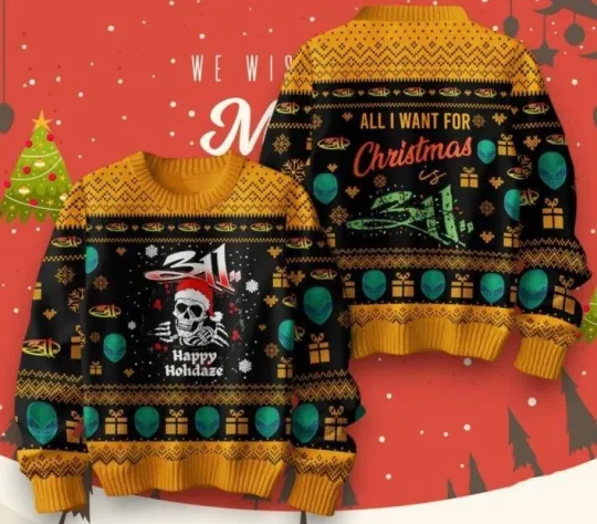 Discover Ugly Christmas Sweater 311 Happy Holidaze,Gift Idea For Fans