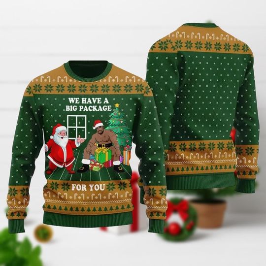 Discover Barry Woods Ugly Christmas Sweater, I Have Huge Package For You Xmas Sweatshirt, Funny Meme Barry Xmas Shirt, Santa Christmas Gift Idea
